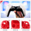 Repair Part for PS5 BDM-010 Controller Housing Shell Game Controller Shell Cover with Buttons Red 2