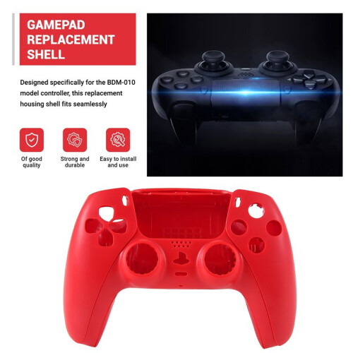 Repair Part for PS5 BDM-010 Controller Housing Shell Game Controller Shell Cover with Buttons Red 2