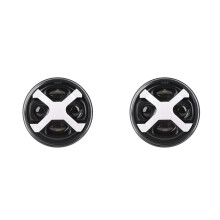 2X Motorfiets 5.75 Inch Ronde LED Koplamp 40W 5-3/4Inch Koplamp voor Sportster Iron 883 Street Rod Street Bob Softail