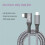 USB 4 Cable 90 40Gbps USB4 Type C Data Cable Fast Charging PD 240W, 8K Video Transfer 1.5M 7
