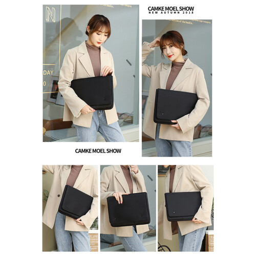 Spacious Tablet Enclosure Bag Soft Lining-Dark Grey 13-inch 2