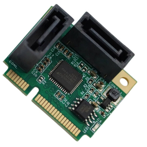 PCI-E PCI Express to 2   3.0 Converter SSD HDD SATA3 Controller Expansion Card  Multiplier 1