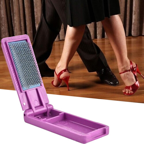 Brosse de nettoyage de chaussures de danse pliable,-Blanc 2