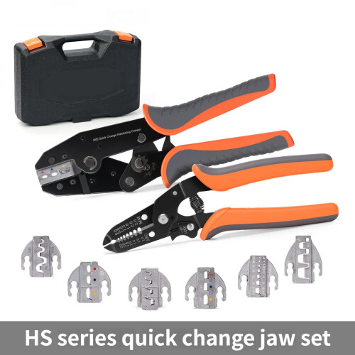 Multipurpose Ratchet Crimper Crimping Tool Set With 1