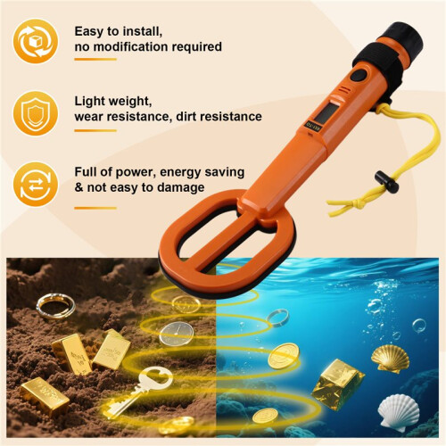 Handheld Diving Metal Detector Pinpointer Pointer Probe Waterproof Metal Pinpointing 4.2" Search Coil 2