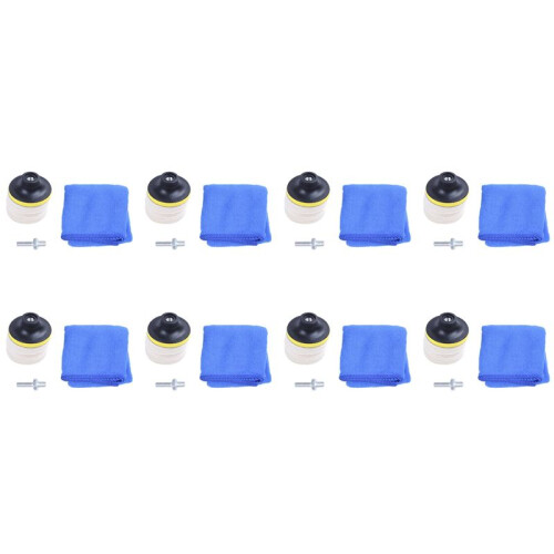 64 Peças 3 Polegadas 75 mm Feltro Almofada de Polimento para Brisas Reparo de ArranhõEs Kit de Polimento de Vidro
