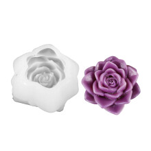 Bloemen siliconen kaarsenvormen Food Grade siliconen bakvorm-6