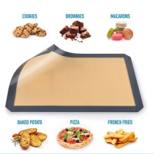 Nonstick Silicone Baking Mats Baking Accessory Heat and Easy to Clean Silicone Texture for Kitchen Oven Use