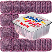 SteadMax Steel Wool Soap Pads, Heavy Duty Pre-Soaped Metal Scouring Pads for Cleaning Dishes, Pots, Pans, Ovens and Grills