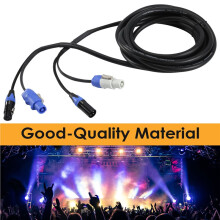High Quality Powercon 3-Pin XLR Combo Cable 5m DMX512 Power Con Cable for Stage Lighting Led Screen