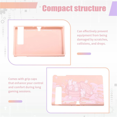 Rabbit Protective Case for  2 Kawaii Cartoon Design Dockable Shell for  2 Console