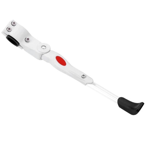 Universal Adjustable Aluminum Bicycle Kickstand for Road Bikes - Cycling Support Accessories White