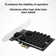 New M.2 to PCIE Adapter Card Double Disc Dual-Disk Array Card PCIe X1/X4/X8/X16 Support M.2 SSD 2230/42/60/80