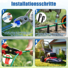 3-in-1 Lawn Robot Cable Set 20 Cable Connectors Robotic Lawnmower 5 Ground Nails 5 T-Branch Connectors
