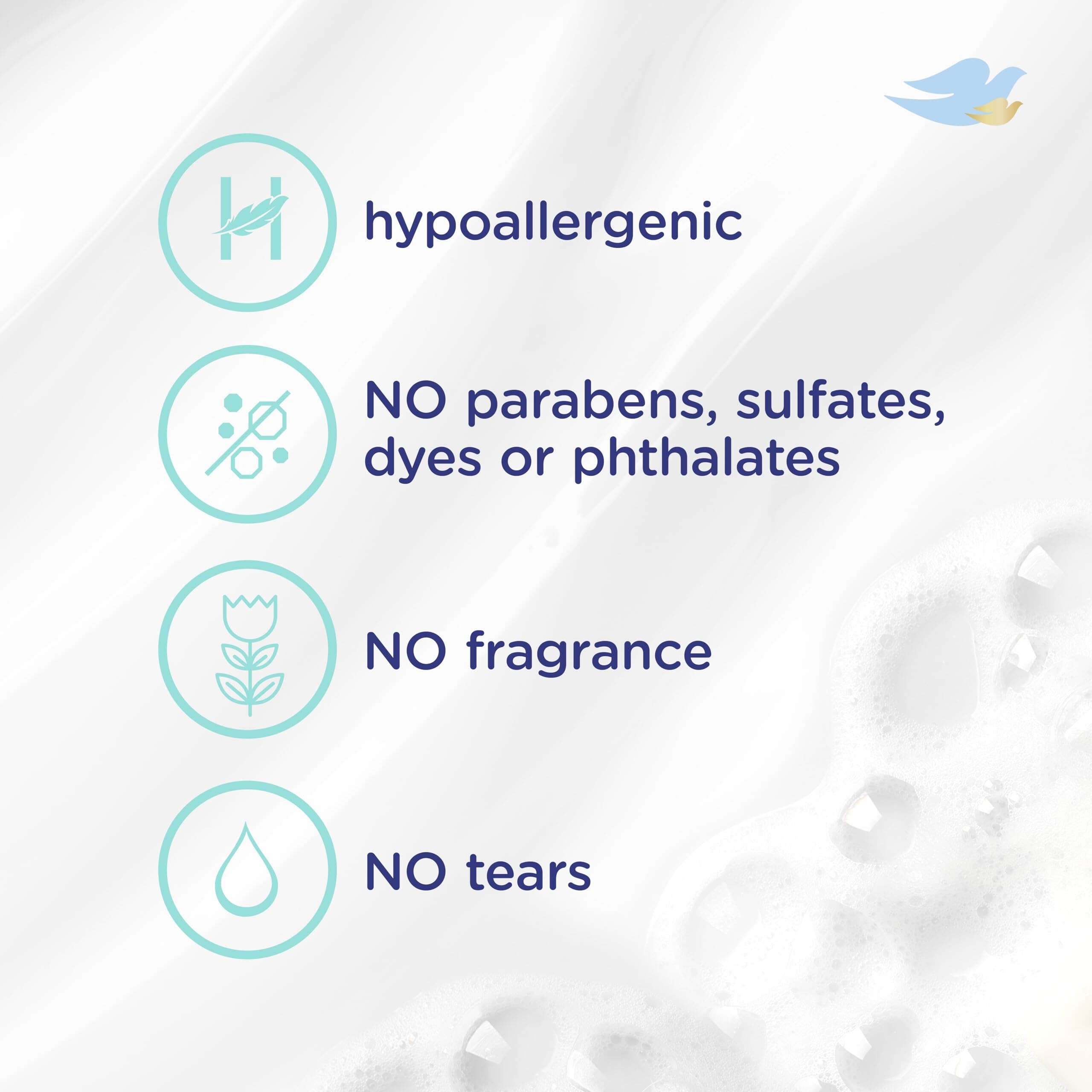 Baby Dove Fragrance-Free Head to Toe Wash - Gentle & Soothing Hair and ...