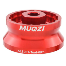 MUQZI 5 in 1 Bike Bottom Bracket Tool for 12/16- 39/41/44/46/49mm Compatible with B Red