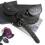 Multisue Wide Corset Belt Bag with Double Pocket For-Black 4