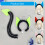 1Pc démons corne bandeau diable queue diable cornes-Queue rose 4