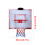 Basketbalstijl Draagbaar hoepelkostuum Comfortabel polyester-Wit 3