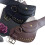 Multisue Wide Corset Belt Bag with Double Pocket For-Black 11