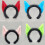 Accessoires de Costume du diable, 2 pièces, queue-Ensemble bleu 9