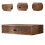 Wooden Desktop Organizers Box With Multiple-single draw 10