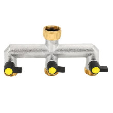 Rozdzielacz Węża Ogrodowego, Rozdzielacz Wody 3/4" 3-Way Heavy Duty, Rozdzielacz Kranu Zewnętrznego