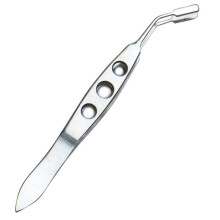 Stainless Steel Meibomian Gland Expressor Forceps for Dry Eyes Eyelid Massage Tweezers with Rectangle Tip