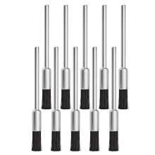 QB95 Dust Cleaning Brush 2.35mm 3.0mm Steel Handle Horsehair Bristles 10Pcs for Phone Motherboard Speaker Repair Tools A