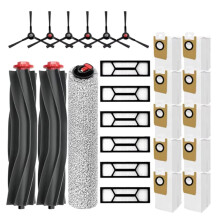 Pour Aspirateur pour Omni S1 Pro / pour Omni S1: Brosse Latérale Principale, Filtre, Rouleau, Sac à Poussière de Rechange (25 Pièces)