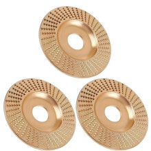 Tungsten Carbide Cutting Wheel Set, 3PCS Heavy-Duty Wood Carving Discs for 4" & 4-1/2" Angle Grinders