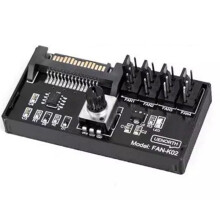 PWM Fan Speed Controller Power 4Pin Fan Governor NAS Server Fan Speed Regulator 4-Way PWM Fan HUB Control