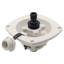 RV City Water Fill Inlet Water Fill Inlet Built in Check Valve for Boat Gravity Water Inlet Fill Dish Marine Caravans