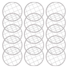 20 Tapas para Tarros Mason con Forma de Flor, 8,4 cm de Diámetro, para Boca Ancha, Organizador de Arreglos Florales con Cuadrícula Cuadrada