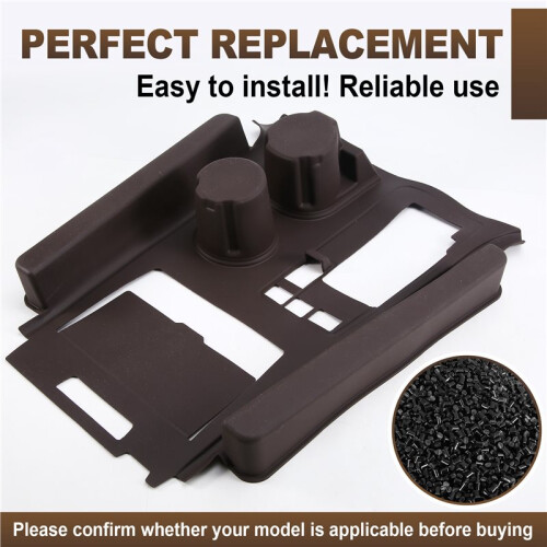For  Sienna Central Console Silicone Protective Mat Cup Holder Mat Interior Modification Accessories Brown 2