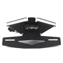 Support de Plaque D'Immatriculation à Queue Courte avec Feu Arrière LED Intégré et Clignotants pour  Panigale 899/959/1199/1299