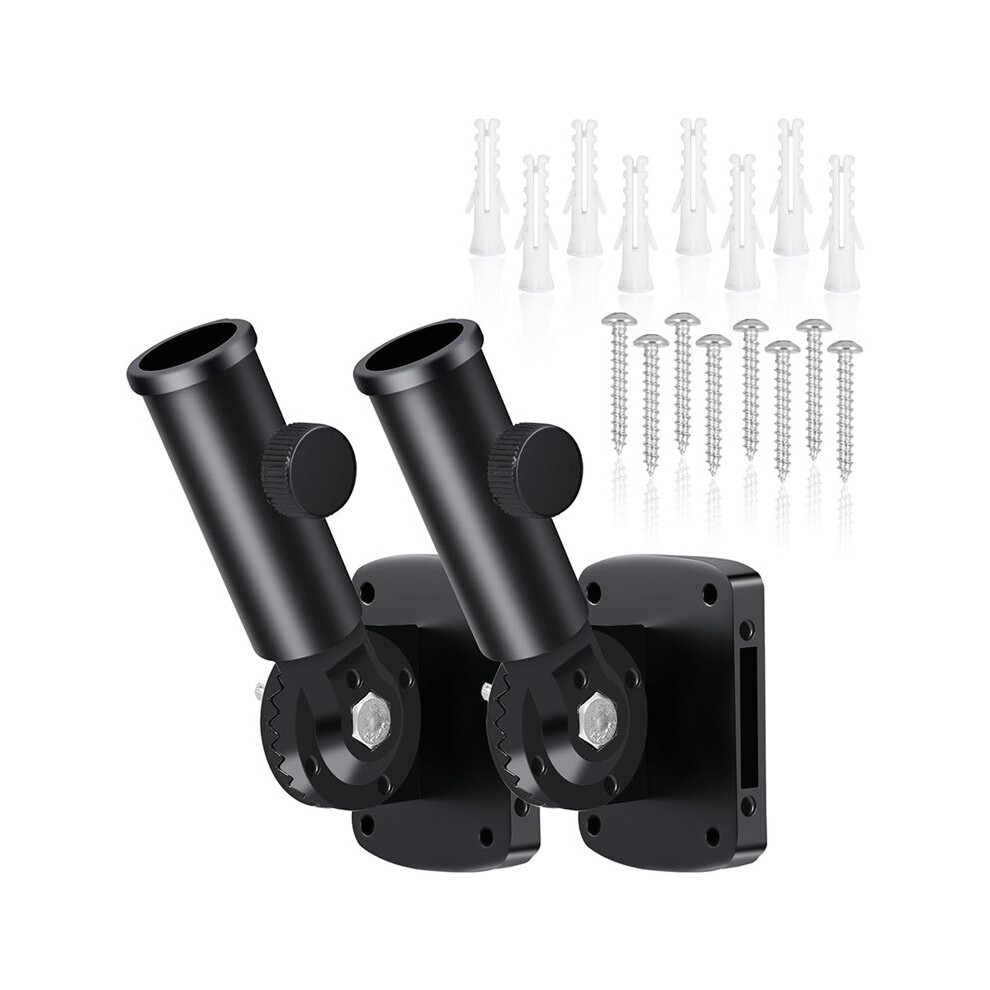 Adjustable Flag Pole Holder For Outside House, Heavy Duty Aluminum Alloy Flag Pole Bracket, Rust Free 1" Mount 4711194574333