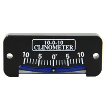 Compact ABS Inclinometer for Trail Hiking, Sailing, and Safety with Dual Scales 10-0-10