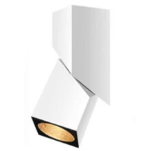 LED Binnen Plafondspot 360 Verstelbare Wandlamp Plafond Downlight - Opbouw COB Verlichting Draaibare Lamp Wit