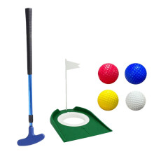 Adjustable Telescopic Putter Practice Set with Putting Hole, Flag & 4 Balls, Indoor/Outdoor Training Kit