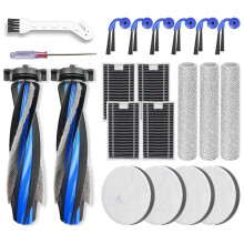 For Deebot X12 OmniCyclone Robot Vacuum,2 Main Brush 4 HEPA Filter 3 Roller Mop 6 Side Brush 4 Sponge Filter