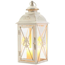 Elegant Vintage Ornaments, Metal and Glass Candle Holders, Used for Indoor and Outdoor Courtyard Garden Decoration