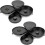 2pcs 3-Layer Bartender Tools Cocktail Accessories Glass Rim Rotating Salt Practical Bar Lemon Juice Sugar,Sturdy 1