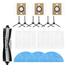 Para Accesorios de Aspiradora para A30 Pro, Cepillos Principales, Cepillos Laterales, Paño de Mopa, Bolsa de Polvo, Filtro HEPA, Accesorios (17