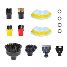 Steam Cleaner Accessories Kit for SC1 SC4 SC5 Multi-Functional Steam Mop Pads Round Brush Scraper Spare Parts