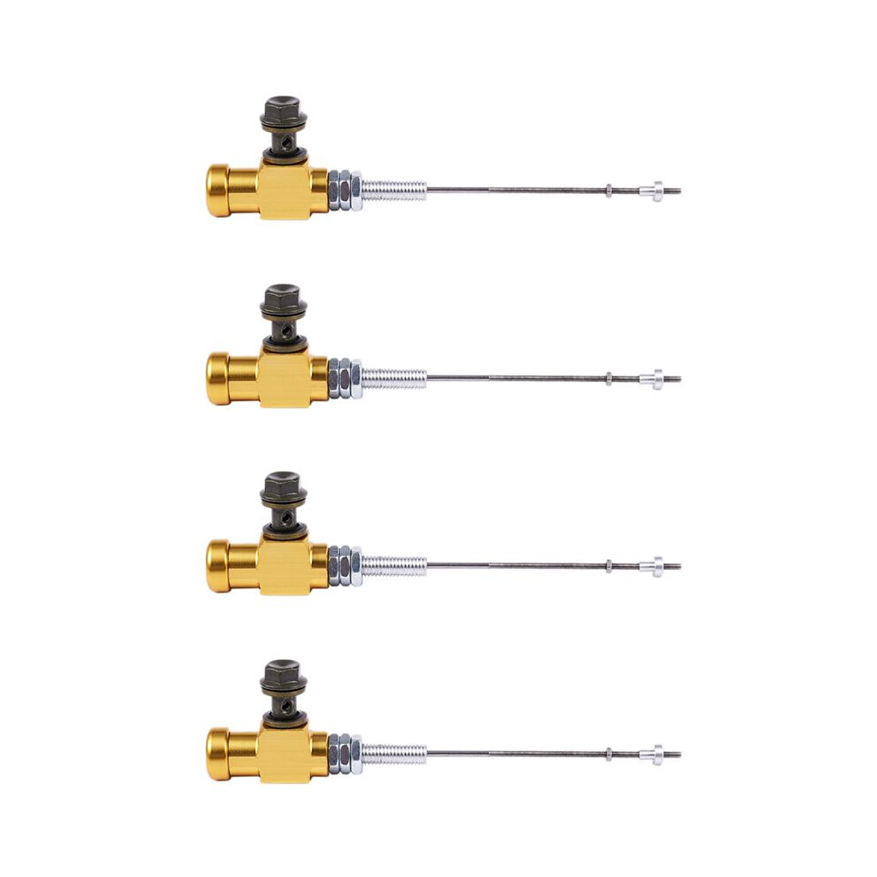 4X Motorcycle Hydraulic Clutch Master Cylinder Rod Brake Pump M10x1.25mm Aluminum Gold 4712173177408