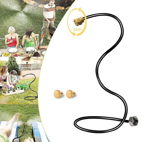 (2m) Cobras Stand Mist Hose Attachment Multifunctional Misting Cooling System Backyard Supplies 2
