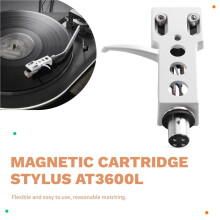 Magnetisk Patronpenna AT3600L + Monteringssats för Skivspelare, Fonograf, LP, Vinyl, Skivspelare A