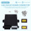 1 Set 48 Pin Black ECU Shell Aluminum Box with Car -Board Controller Panel Circuit Board Connector 2