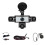 Câmera de Painel de 5 Canais 360 para Carros 1080P com Gravação em Loop e Visão Noturna, Câmera de 3,16 Polegadas Frontal e Traseira 1